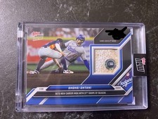 2024 Topps Now Shohei Ohtani Blue Parallel Base Relic Dodgers /49 #OS-22