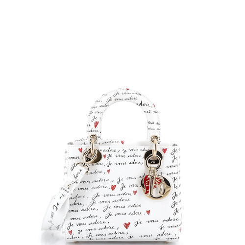 Christian Dior DiorAmour My ABCDior Lady Dior Bag Printed Leather Small