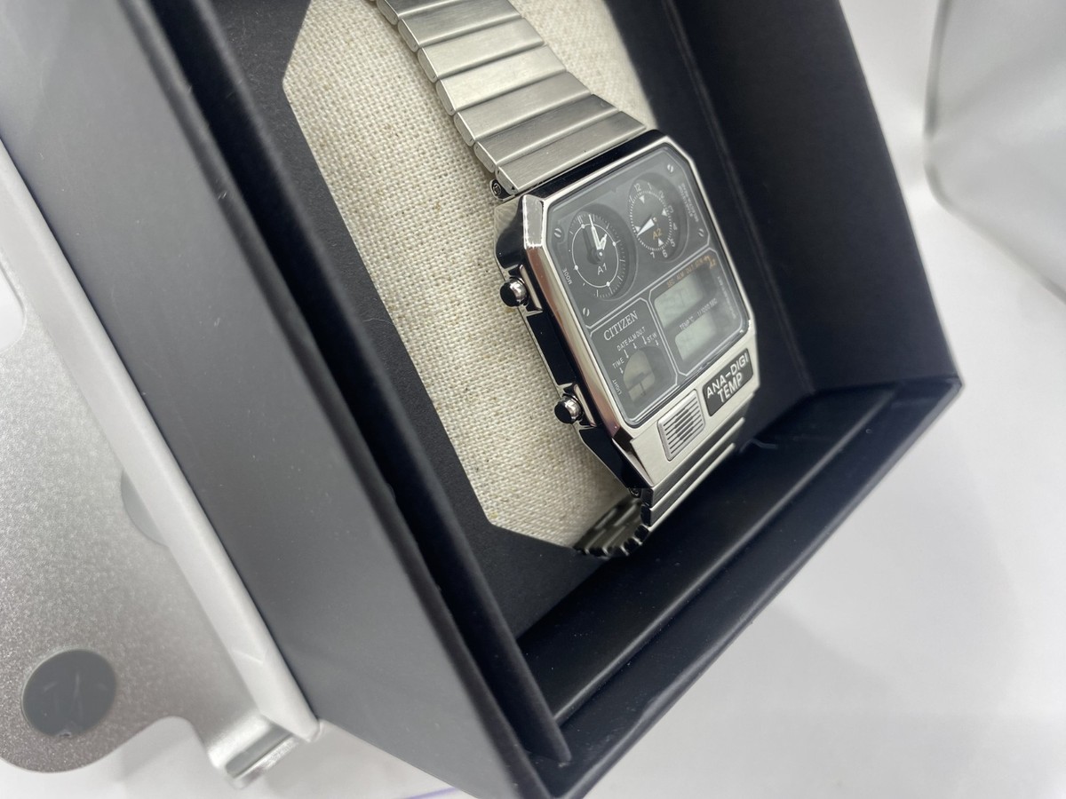 CITIZEN Ana-Digi Temp Reissue Model Silver JG2101-78E New From