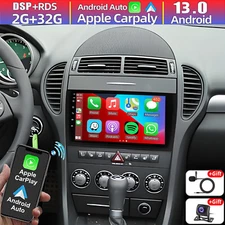 9'' Carplay For Mercedes Benz SLK-Class 2004-2010 Car Stereo Wifi Radio GPS Navi