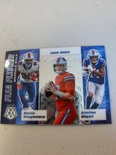 2020 Panini Mosaic Josh Allen Diggs Singletary Flea Flicker #FF3 Buffalo Bills