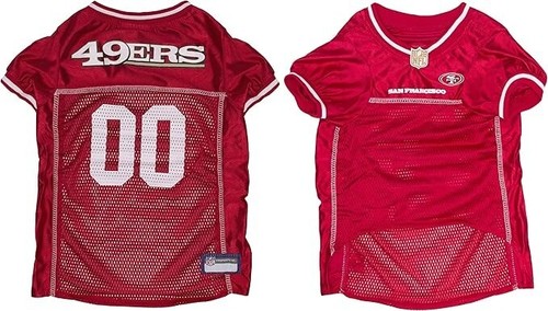 NFL San Francisco 49ers Dog Jersey - 3X-Large, Licensed Football Jersey Costume