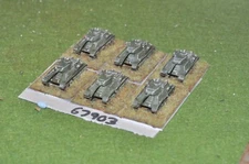 10mm WW2 / russian - 6x T34 tanks - vehicles (67903)