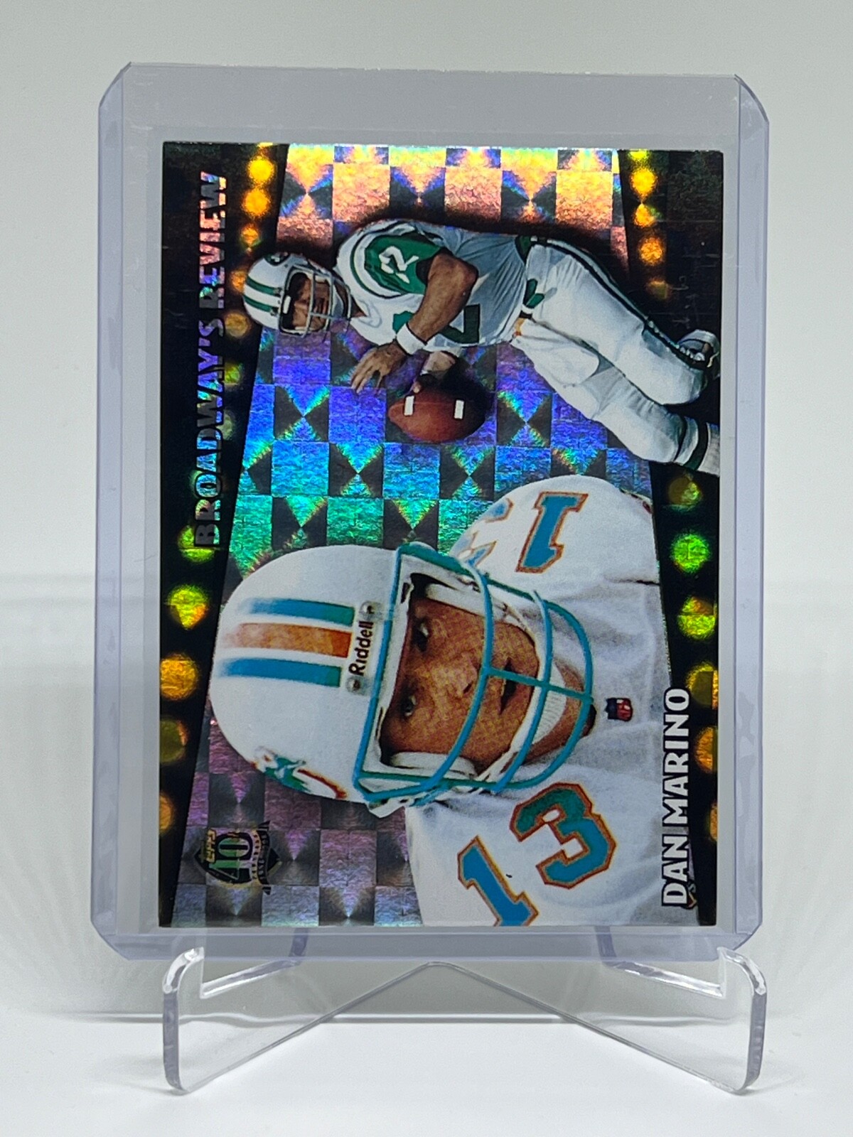 1996 Topps Dan Marino #BR10 Broadway's Review Miami Dolphins