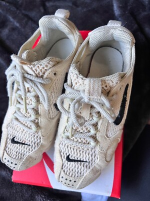 RARE Nike Stussy x Air Zoom Spiridon Caged 2 Fossil CQ5486-200