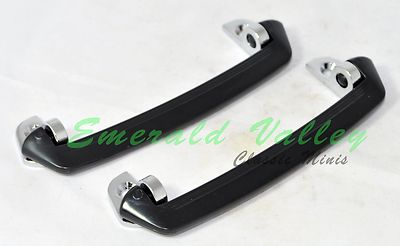 Classic Austin Mini New Pair of Interior Door Pull Handle with Chrome End Pieces