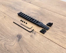 Rossi Triple Black Heritage R92 92 Citadel Levtac Picatinny Rail Ghost & Peep