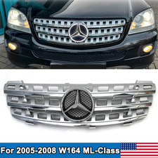 Front Upper Grill For 2005-2008 Mercedes Benz W164 Ml500 Ml550 Grill Wled Star