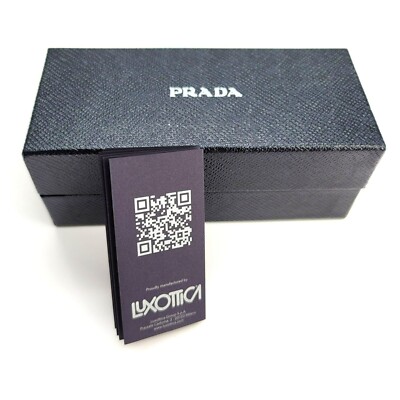 Prada BOX and BROCHURE ONLY for a Luxottica Navy Blue VR612 | eBay