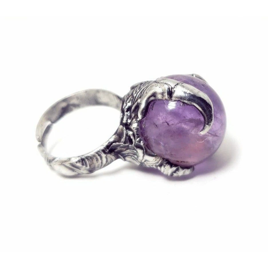 Amethyst crystal ball Ring - Image 4 of 4