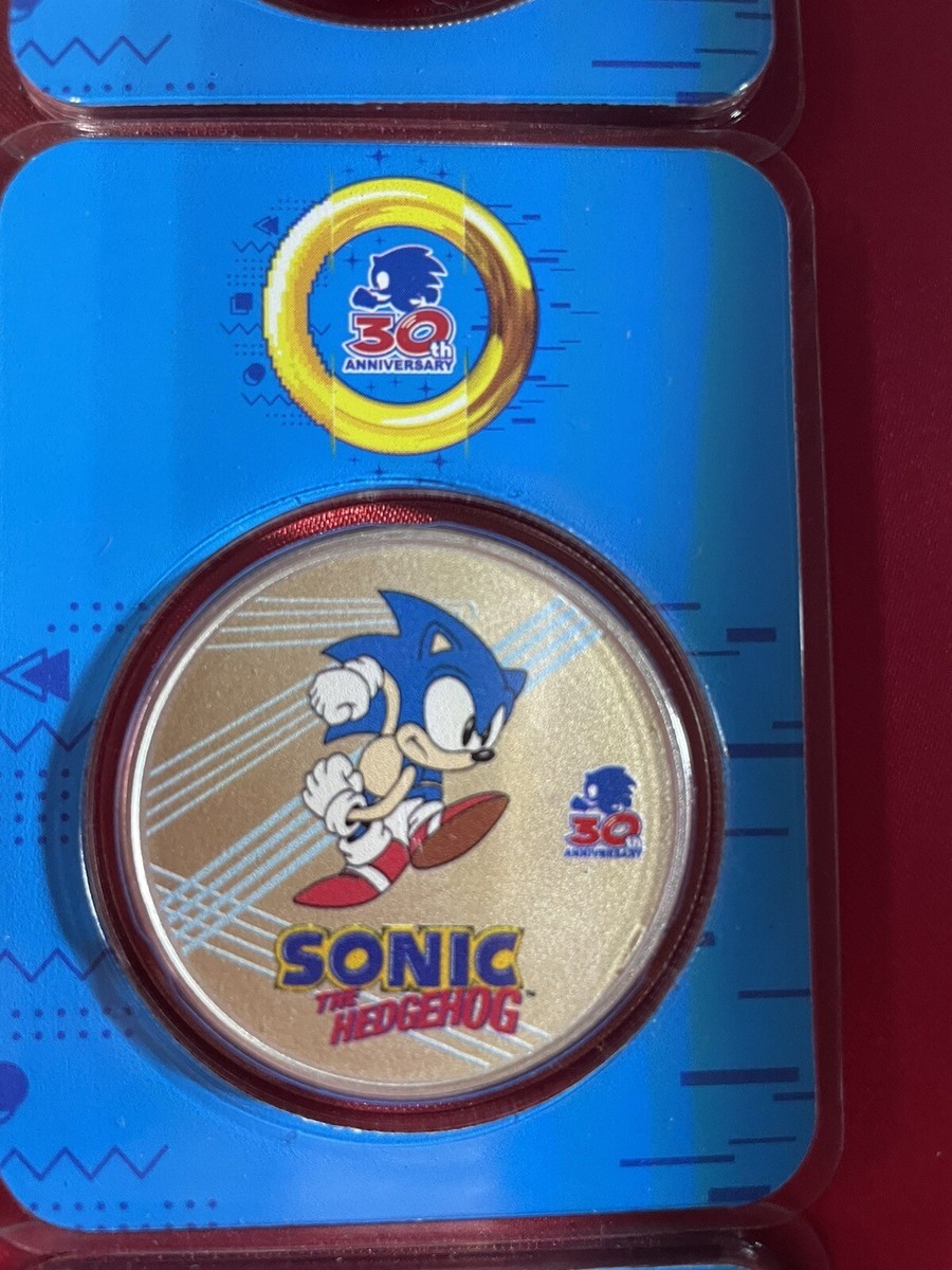 2021 Niue Sonic the Hedgehog 30th Anniv Colorized 1oz Silver Coin