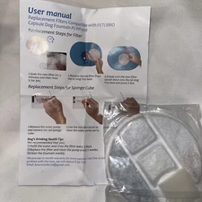 16 Pc Replacement Filters Compatible With PETLIBRO Capsule Dog Fountain PLWF008