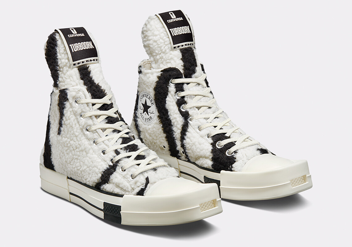 converse x drkshdw turbodrk hi in black and white