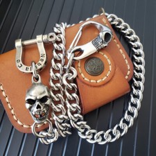 Men's Gift Heavy Duty Punk Keychain Wallet Chain Anti Lost Chain Hook Handmade