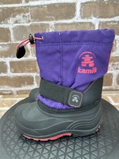 Kamik Waterbug 5 Waterproof Winter Snow Boots Purple Pink Girls Toddler Size 9