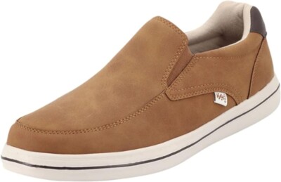 NWoT Izod Mens Barlow Sneaker Slip On Shoe Size 10 Brown Tan  display picture 2