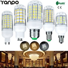 LED Corn Light Bulbs E27 E14 B22 G9 GU10 220V 12V 24V Home White Lamps 5730 SMD