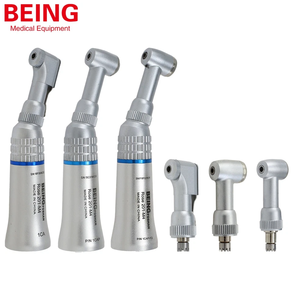 BEING Dental Contra Angle Low Speed Handpiece 1:1 Latch CA 2.35mm FG 1.6mm NSK