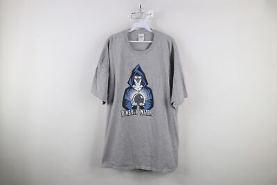 Vintage Y2K Mens 2XL XXL Spell Out Pinball Wizard VP Forums T-Shirt Heather Gray