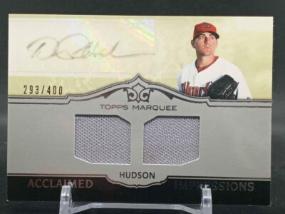 Daniel Hudson 2011 Topps Marquee Acclaimed Impressions Autograph Game Used Dual 