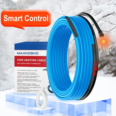 MAXKOSKO 30FT Versatile Heating Tape for Water Pipe Insulation and Protection
