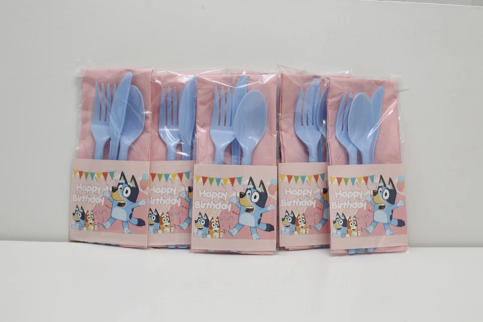 BLUEY 生日用具,蓝线索派对主题,蓝生日用品,蓝  — 第 4/4 张图片