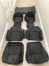1997-2002 Pontiac Trans Am Ebony Black  Front Rear Seat Covers. In Stock