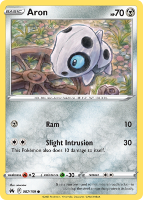 Aron 87/159 Common | Crown Zenith | Pokemon Card | eBay Aron 87/159 Common | Crown Zenith | Pokemon Card | eBay