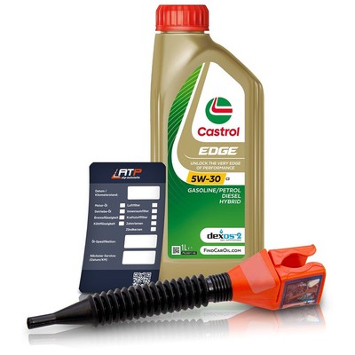 20L = 4x 5L CASTROL EDGE 5W-40 MOTORÖL ÖL VW 50500 50501 MB 2265 22931 22951