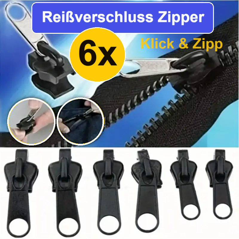 12-teiliges Reißverschluss-Reparatur-Set - Für Kleidung & Gepäck