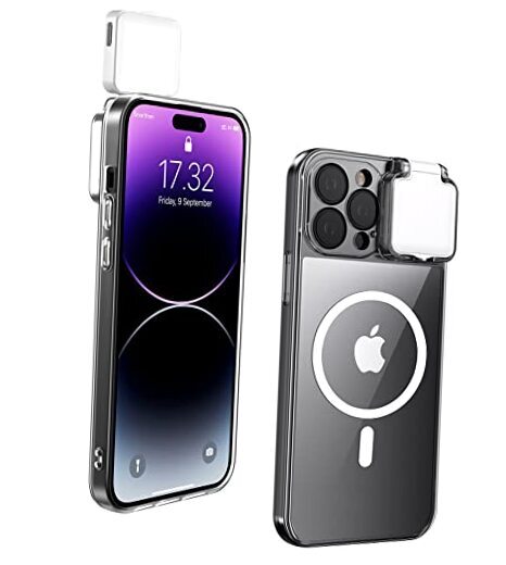 Magnetic Case with LED Selfie Light for iPhone 13 Pro Max Case Rechargeable
