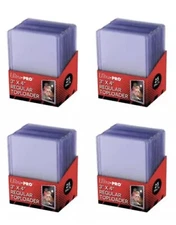 100 Ultra PRO Regular TOPLOADERS New (4X25) 3"X4" 35 Pt Clear TOP LOADER