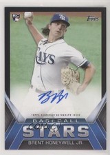 2021 Topps Update Baseball Stars Black /199 Brent Honeywell Jr #BSA-BHO Auto 2f9