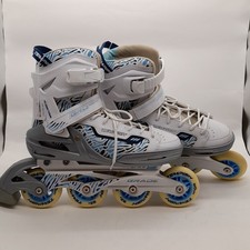 Tempish Grade Hi-Anatomic White and Blue Inline Skates UK 7 (#H1/20)