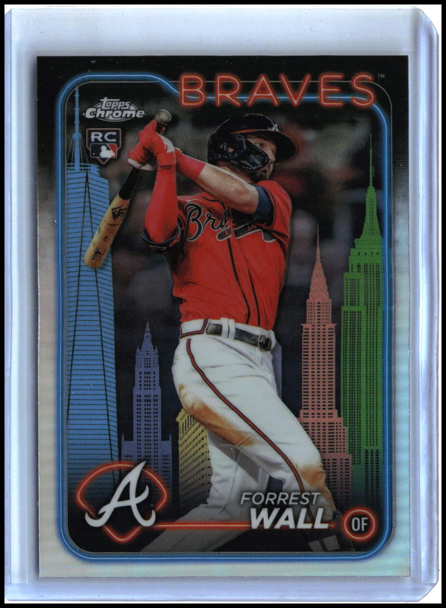 2024 Topps Chrome Fanatics Fest #176 Forrest Wall Big Apple Refractor RC