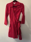 Diane von Furstenberg Women's Rosina Wrap Dress Size 2 Magenta Red