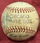 1957 Chicago White Sox Autographed Baseball - 28 Signatures, 4 HOF, Strong Ink!