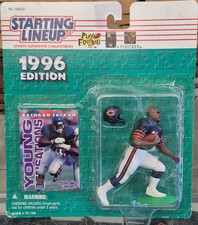 Starting Lineup NFL Rashaan Salaam Football Figure 1996 Black White Green 68830
