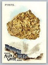 2020 Topps Allen and Ginter Digging Deep #DD8 Pyrite Insert Mineral Card