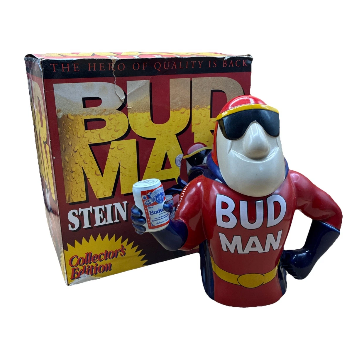 Budman Stein In Collectible Budweiser Beer Glasses for sale | eBay