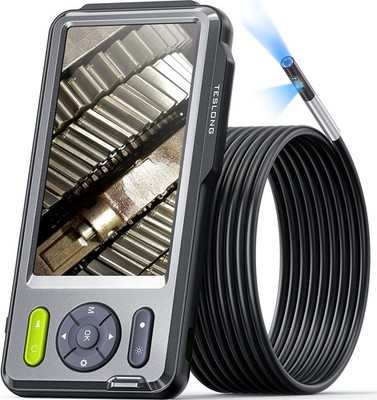 Dual Endoscope 1080P Borescope Inspection Camera Automotive w/ 32G Card 1.5M/5M