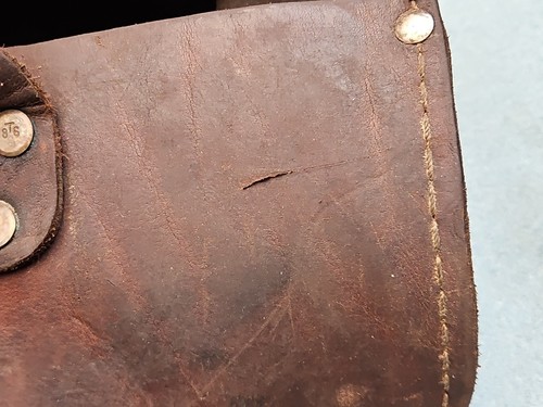 Borsa porta attrezzi vintage Klein in pelle (5115) - Foto 6 di 13
