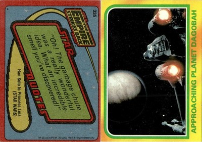 1980 Topps The Empire Strikes Back Series 3 #335 Approaching Planet Dagobah
