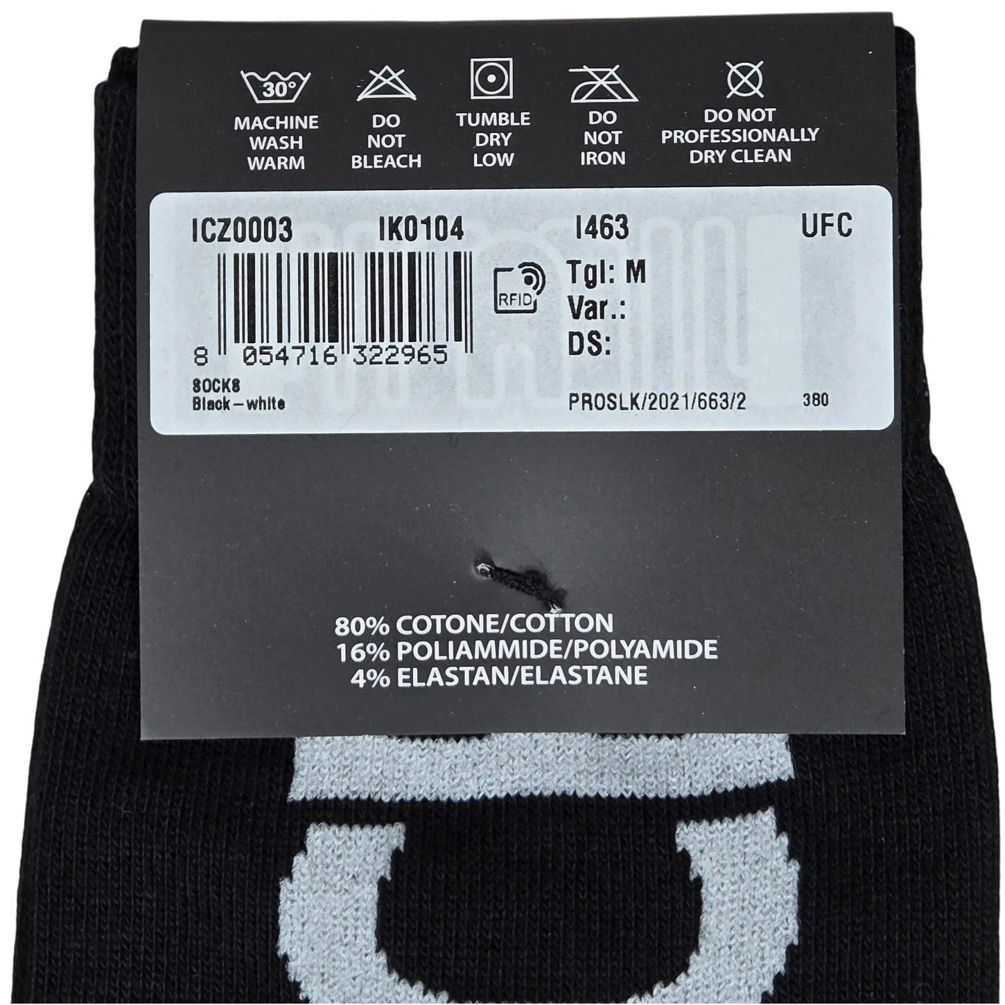 Calze Versace Logo Nero Bianco M Nuove con etichette