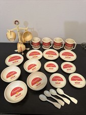 Vintage 1984 Campbells Soup Lunch Time Dish Set Plates Bowls Teacups  Flatwear