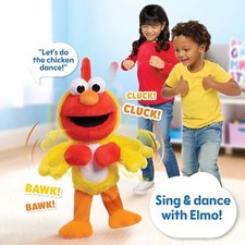 RED, YELLOW, WHITE, ORANGE - SESAME STREET CHICKEN DANCE ELMO FEATURE 13 INCH