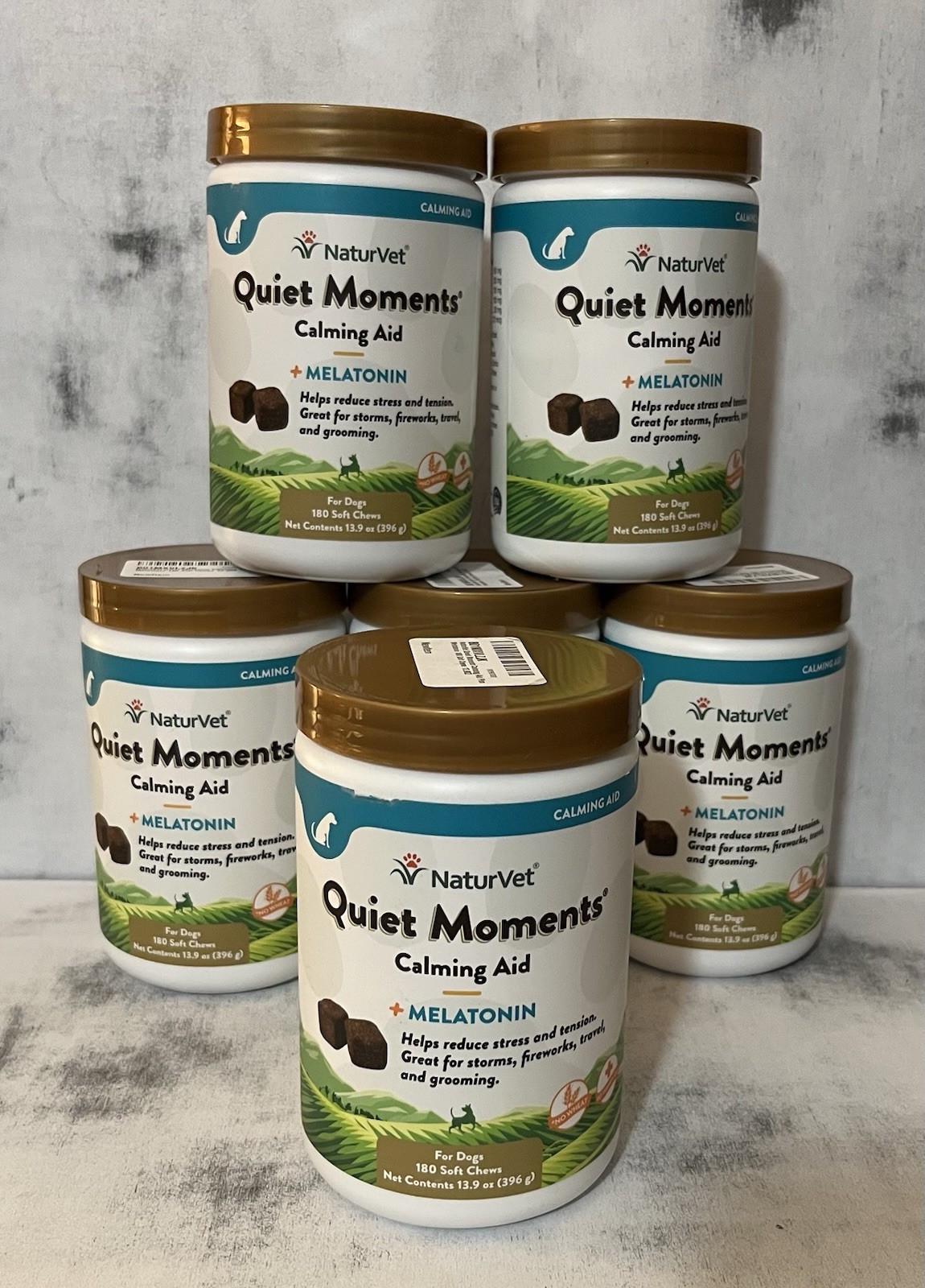 NaturVet Quiet Moments Plus Melatonin Calming Aid Soft Chew 