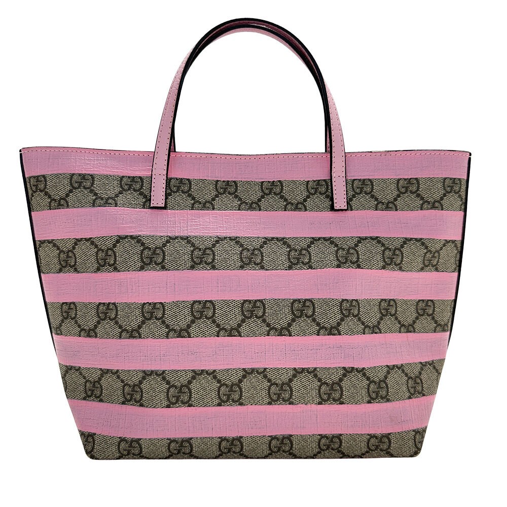 GUCCI Kids GG Supreme Canvas Pink Tote Bag 410812 157597