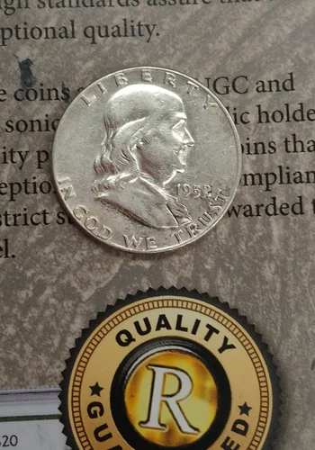 Silver 1952 P AU/BU Franklin Half Dollar  TP 10219