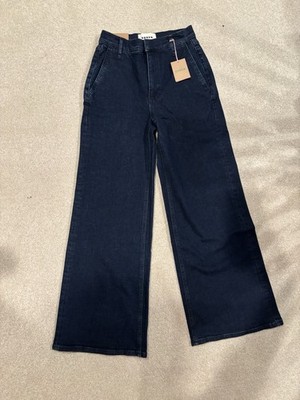 Boden High Rise Clean Wide Jeans, Dark Vintage, US size 28